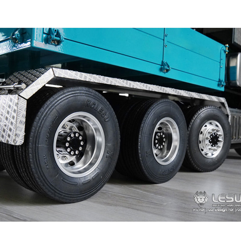 1/14 Scale Lesu Metal Front Rear Mud Plates for Single Double 3Axle RC Truck Tractor Radio Controlled Dumper DIY Car Model