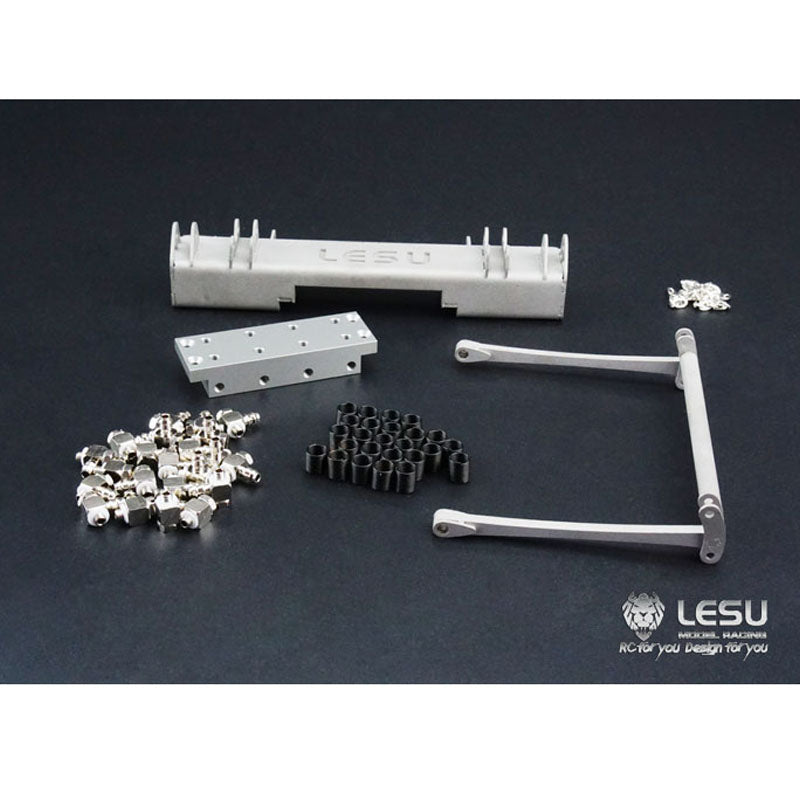 In Stock LESU Metal Hydraulic Tail Plate Lifting Board Wagon W/O Pump Oil Tank Suitable for RC Truck 1/14 Radio Control DIY Tractor