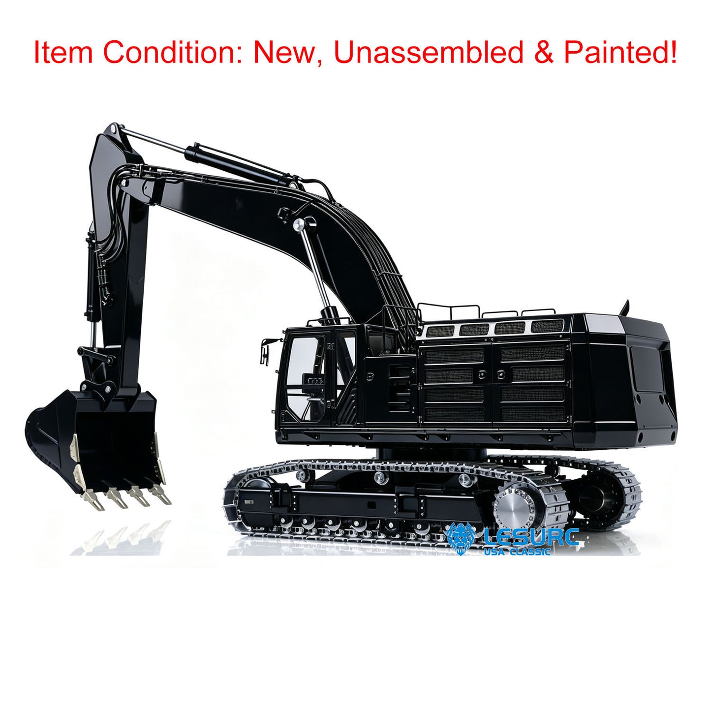 LESU C374F 1/14 Metal Hydraulic RC Excavator B0001 Unassembled Remote Control Heavy Digger 6CH Valve LCD Screen Light System