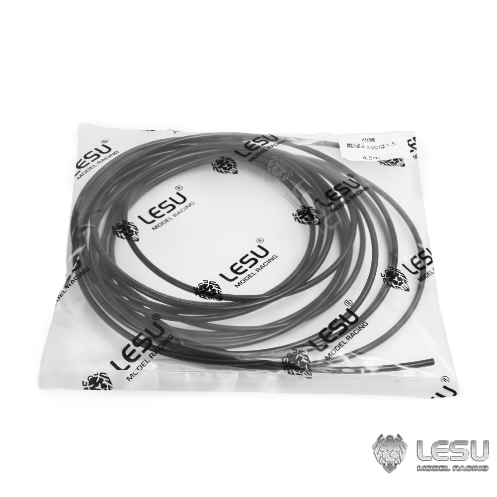 LESU Plastic Spring Sleeve Soft Stiff Oil Pipe Protector for 1/14 Crane Truck Forklift Haulage Truck Hydraulic System Parts