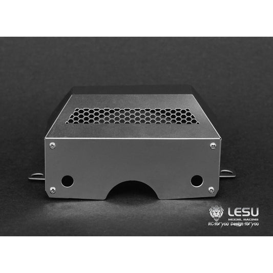 LESU Metal Gearbox Engine Cover for 1/14 Scale Remote Controlled Tractor Truck Spare Parts Replacements Accessories