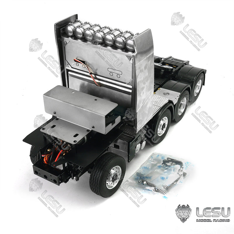 8*8 Metal Chassis W/ Motor ESC for 1/14 Scale Remote Controlled FH16 Tractor Truck Trailer Model W/O Sound Light System ESC