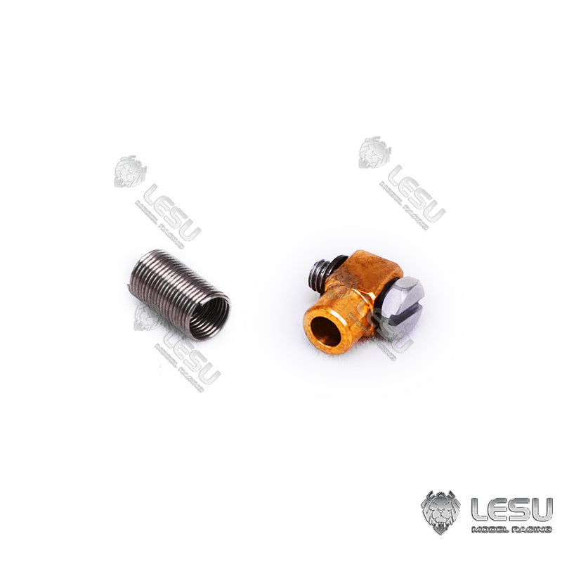 LESU Brass Nozzle Spare Part Suitable for 1/14 Scale 2.5*1.5MM Pipe Hydraulic RC Excavator Truck Loader Radio Controlled Forklift