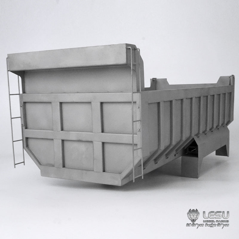 LESU 450MM Metal Cargo Bucket Container for Remote Controlled 8*8 Dumper 1/14 Scale Truck Construction Vehicle Model