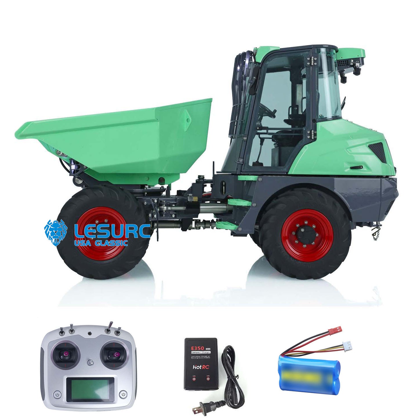 In Stock LESU 1/14 Scale Metal Remote Controlled Hydraulic Articulated Dumper AOUE 6MDX Ready To Run 4X4 Tipper Truck W/ Sound Light System