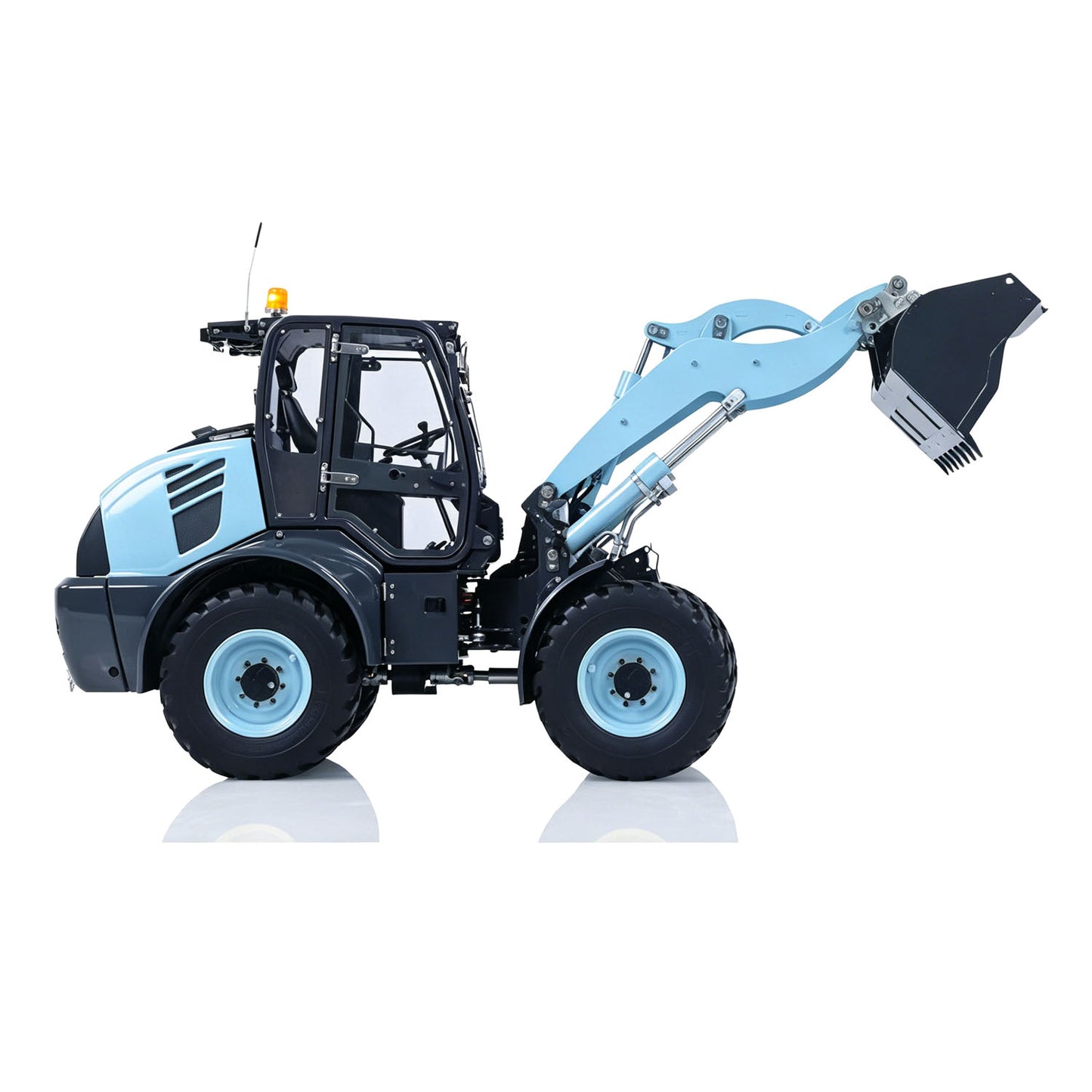 LESU 1/14 Metal RC Hydraulic Loader Aoue WA100M-8 4*4 RTR Remote Control Construction Vehicle Axle Lock Sound Light ST8 Radio