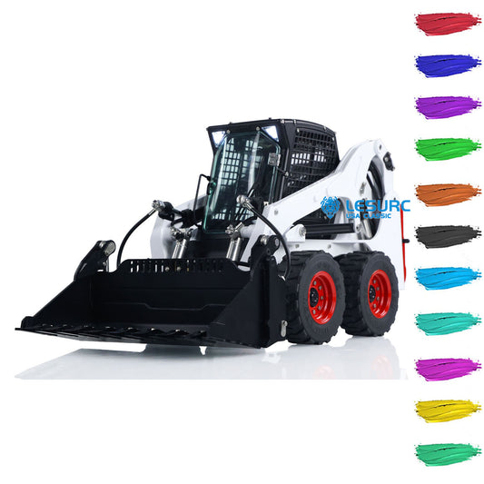 LESU Aoue LT5H 1/14 Metal RC Hydraulic Skid Steer Loader A0008 PNP with Light Sound System for Engineering Vehicle Enthusiasts