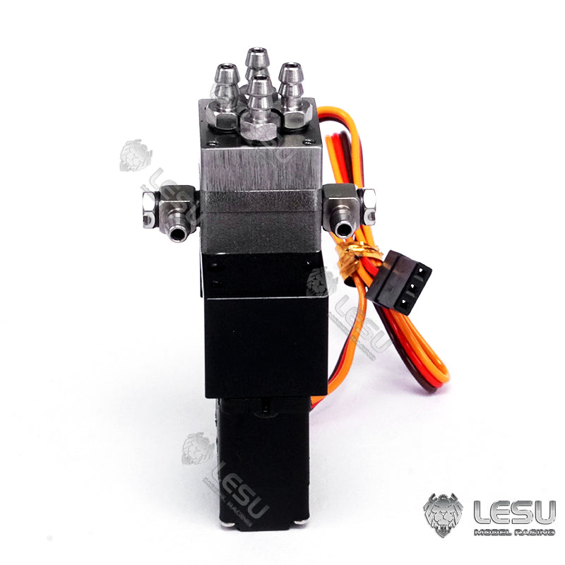 LESU Metal Distribution Directional Valve 12G 14KG Servo for 1/14 Scale Radio Controlled Hydraulic Truck Model Replacements