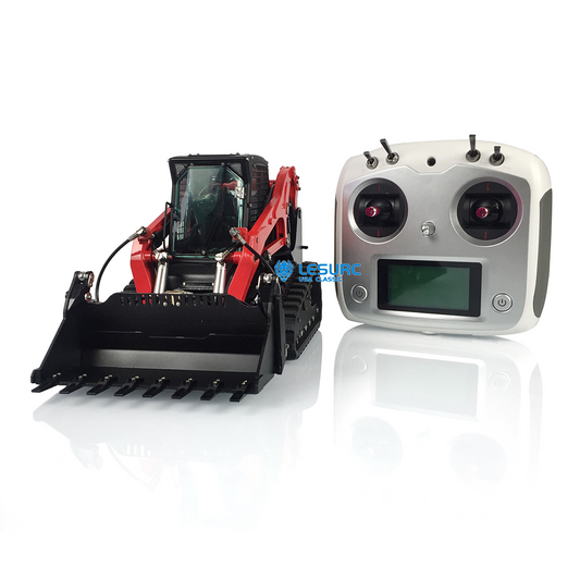 Sell out in seconds! LESU 1/14 Aoue-LT5 Metal Hydraulic Tracked Skid-Steer Loader Radio Controlled Loader Ready To Run Model Light System Charger Battery