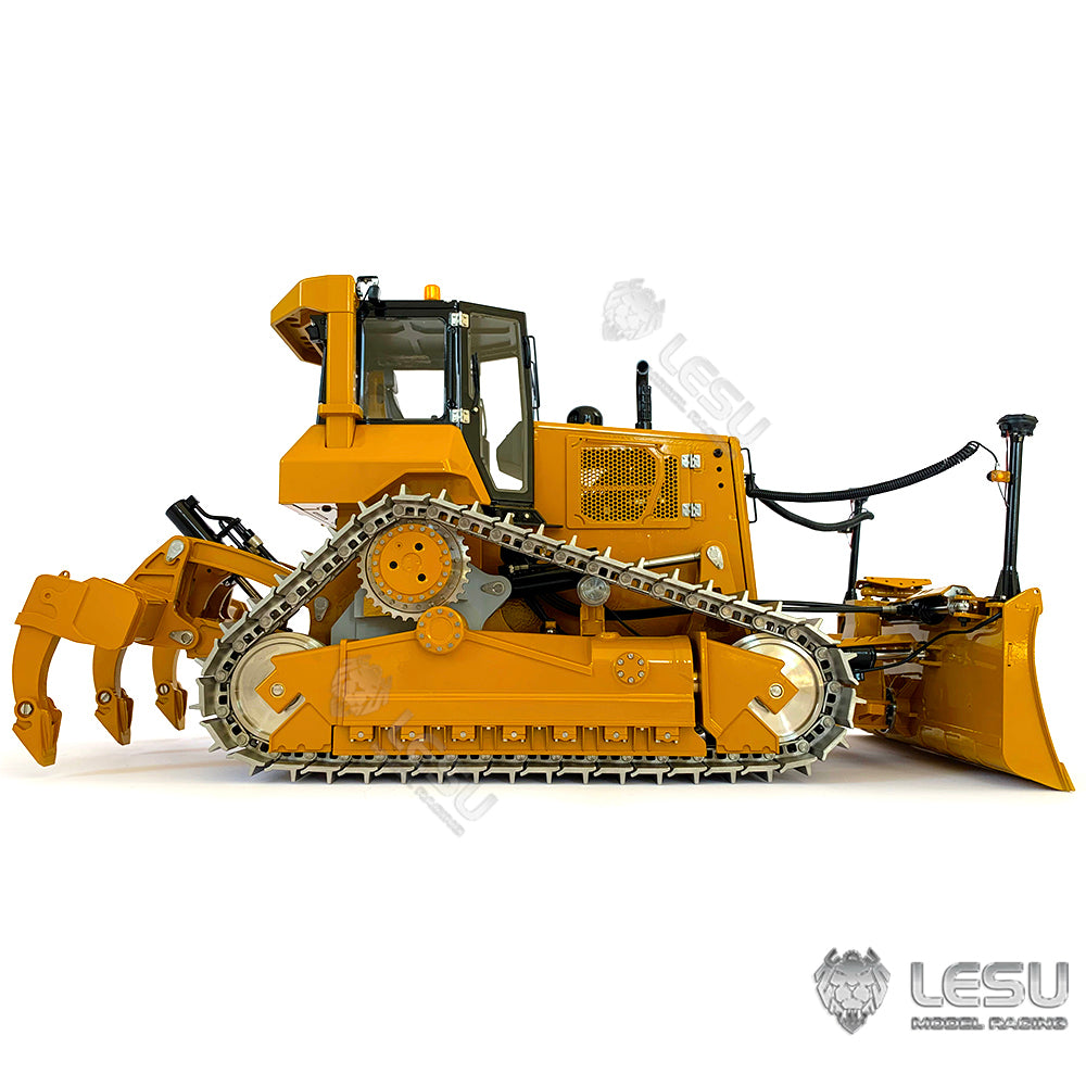 In Stock 1/14 LESU RTR Crawler Dozer Bulldozer RC Painted Assembled Hydraulic Model Aoue-DT60 W/ Motor ESC Light Sound No Controller Battery