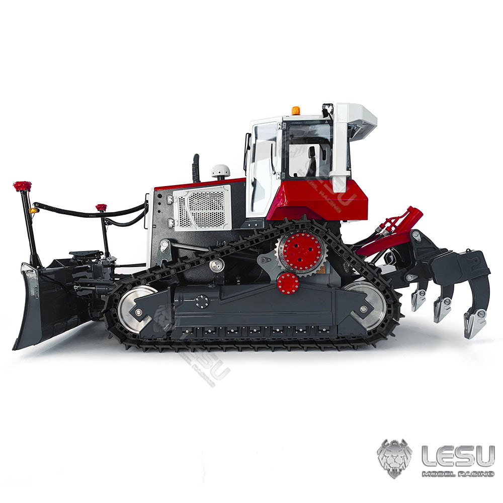 LESU 1/14 RTR RC Painted Assembled Hydraulic Model Aoue-DT60 Crawler Dozer Bulldozer W/ Light Sound PL18EV Controller Motor ESC