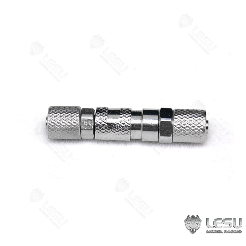 1/14 LESU Tubing Connector Metal Spare Part Suitable for 4x2.5mm 3x2mm Oil Pipe Hydraulic System RC Dumper Truck Radio Control Car