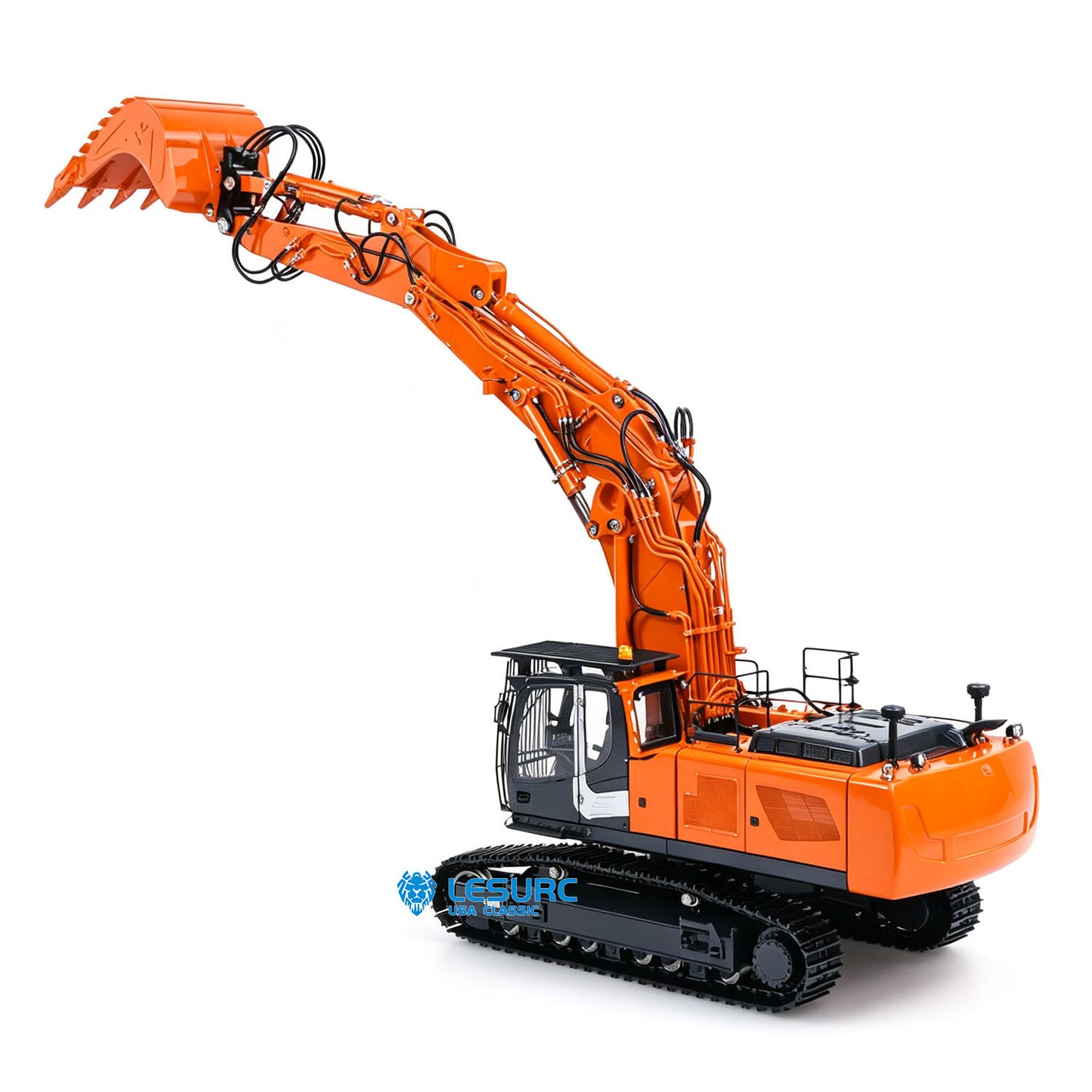 LESU LR956 1/14 Metal RC Hydraulic Excavator B0040 7CH 3Arms Digger Quick Coupler Brushless Motor Radio Light Sound Smoke RTR