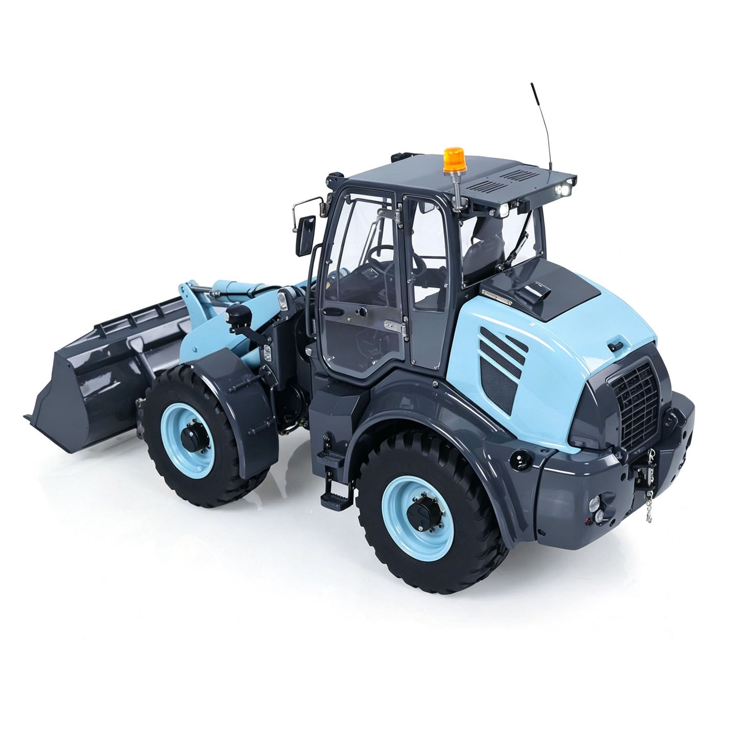 LESU 1/14 Metal RC Hydraulic Loader Aoue WA100M-8 4*4 RTR Remote Control Construction Vehicle Axle Lock Sound Light ST8 Radio
