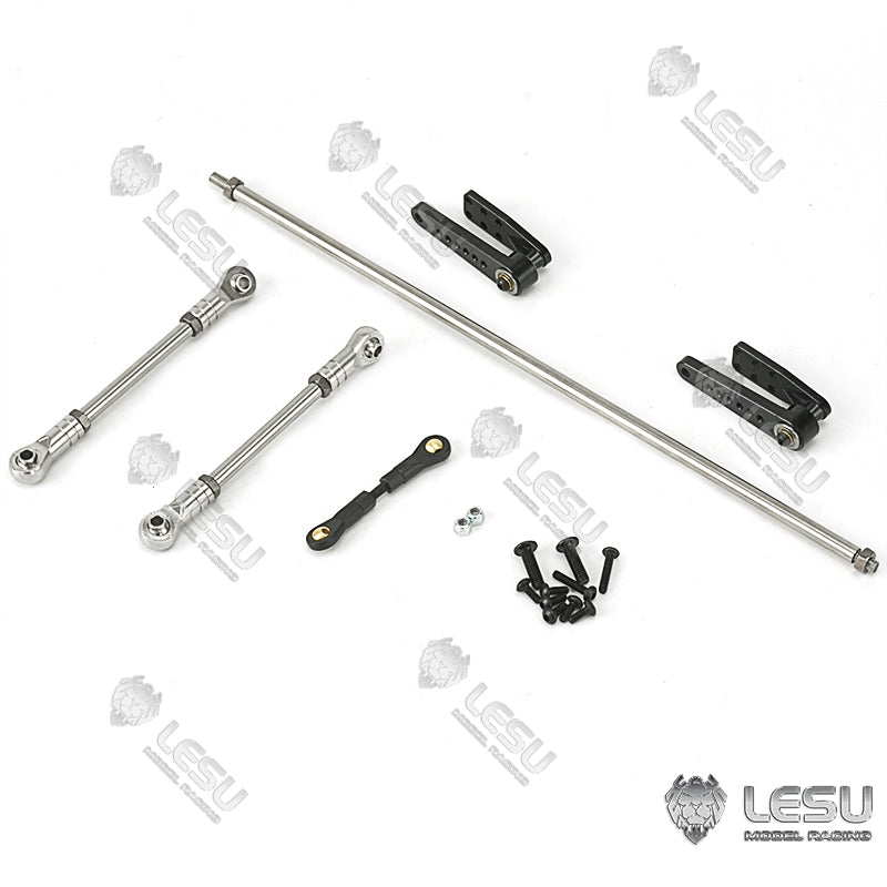 LESU Spare Part Metal Rods Extended Steering Arm Suitable for 1/14 Scale RC 8*8 Tractors Trucks Radio Control Car DIY Model