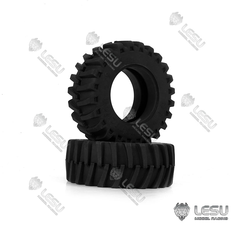 LESU 1/16 Scale Rubber Wheel Tire Hub Suitable for RC DIY Model Radio Control Truck Walking Tractor Engineering Vehicle Spare Part