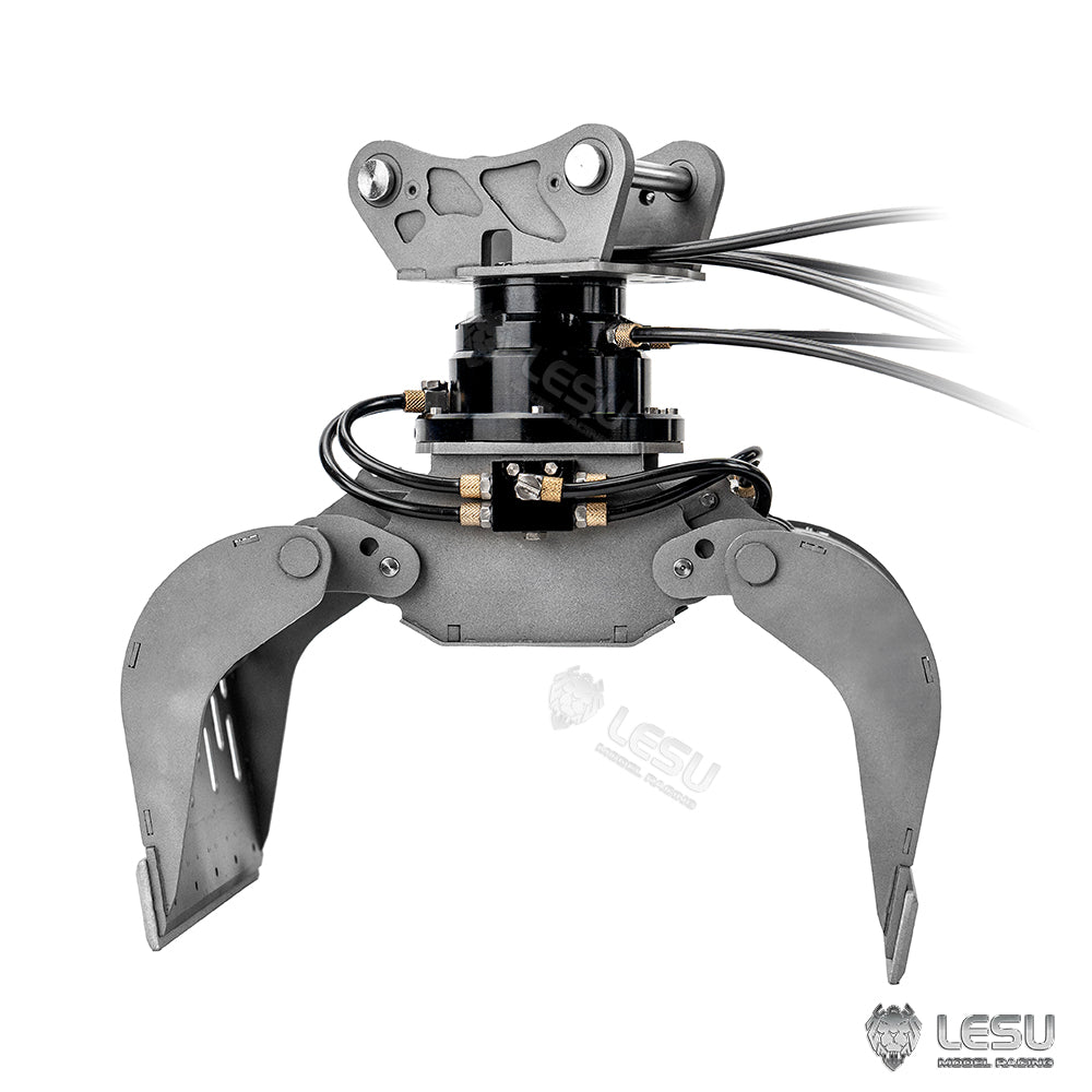 Metal Claw Crusher Pliers Quick Detachable Fixed Mount 1/14 LESU Hydraulic Aoue ET35 RC Excavator Remote Control Digger