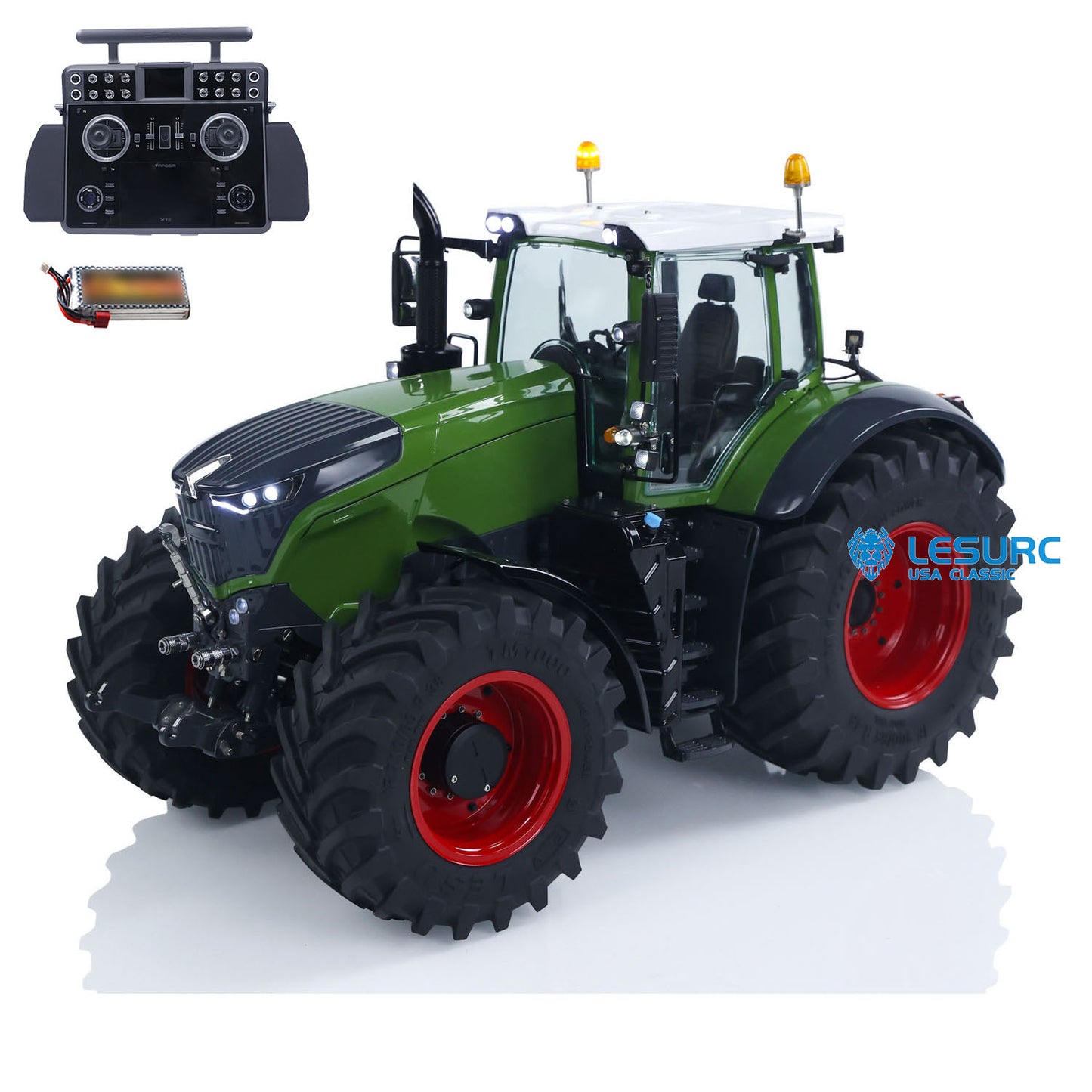 Brand New LESU AOUE 1050 4WD 1/14 Metal Hydraulic RC Tractor Car Remote Control Vehicle Model PL18EV XE Lite Radio Light Sound