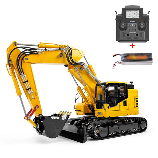 LESU 1/14 Metal Aoue ET26L Hydraulic RC Excavator Radio Control Digger Hobby Model W/ Simulated GPS Light System ESC Servo Motor