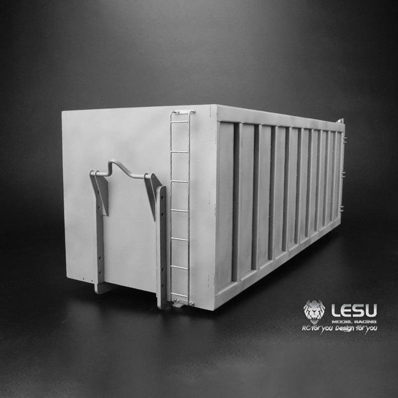 LESU 1/14 Metal DIY Upgraded Part Side Bumper Vacuum Tank Waste Bin for Roll-off Radio Control Dumper Truck Tractor Trailer