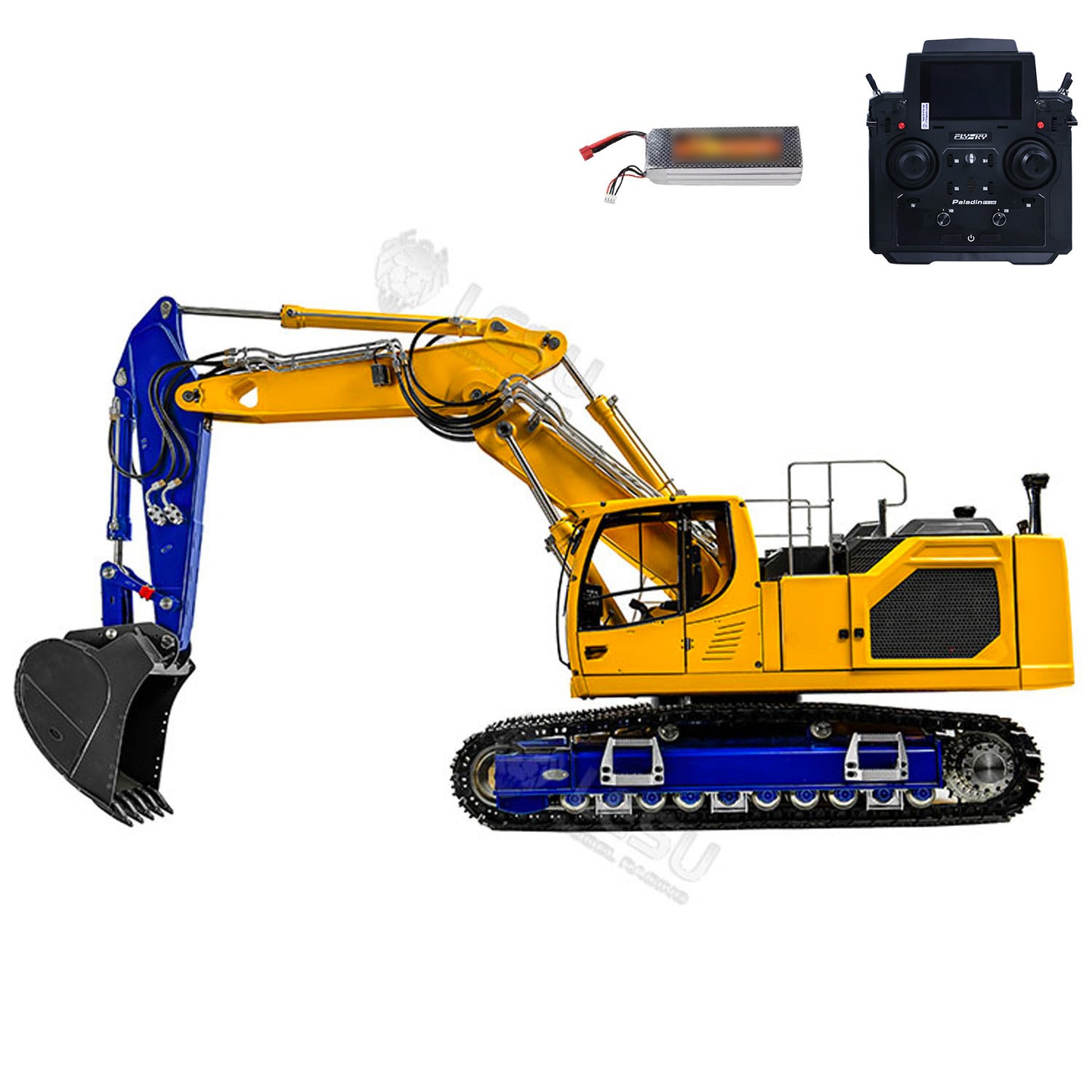 LESU 1/14 3-arm LR945 RC Hydraulic Excavator Remote Control Digger Model KIT/PNP/RTR Versions Light System Motor Servo ESC