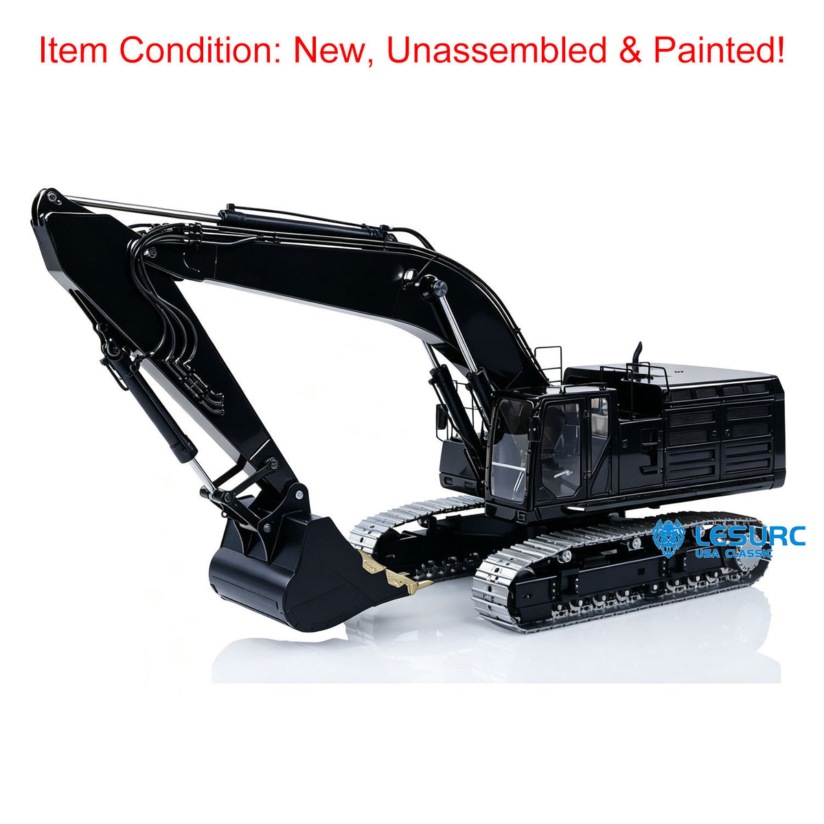 LESU C374F 1/14 Metal Hydraulic RC Excavator B0001 Unassembled Remote Control Heavy Digger 6CH Valve LCD Screen Light System