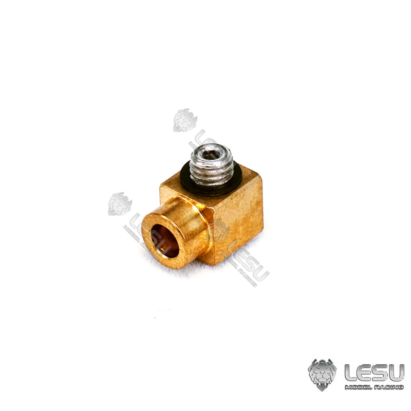 LESU 1:14 Scale Curved Straight Brass Nozzle Parts for 3*2 4*2.5MM Pipe DIY RC Hydraulic Radio Controlled Excavator Truck Model