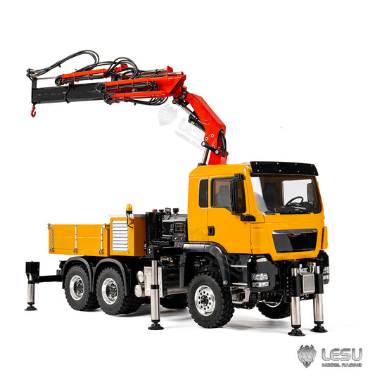 LIMITED-TIME SALE IN Stock LESU 3363 1/14 Metal 6X6/8X8 RC Hydraulic Crane Truck Z0086 Z0082 3Speed Gearbox 7CH Valve 4MPA 6 Outriggers Sound Light Axle Diff Lock