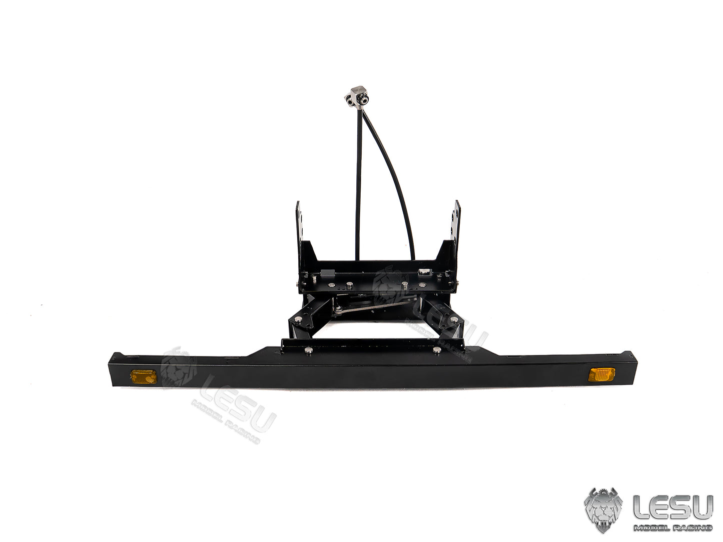 LESU Metal Hydraulic Telescopic Rear Tail Bumper Sets for Roll On Off Dumper DIY 1/14 Remote Control Truck Model Without Light