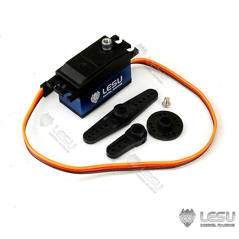 LESU RC Truck Spare Parts 12g 14kg Metal Gear Servo for 1/14 Customized Tractor Truck DIY Radio Controlled Trailer Dumper