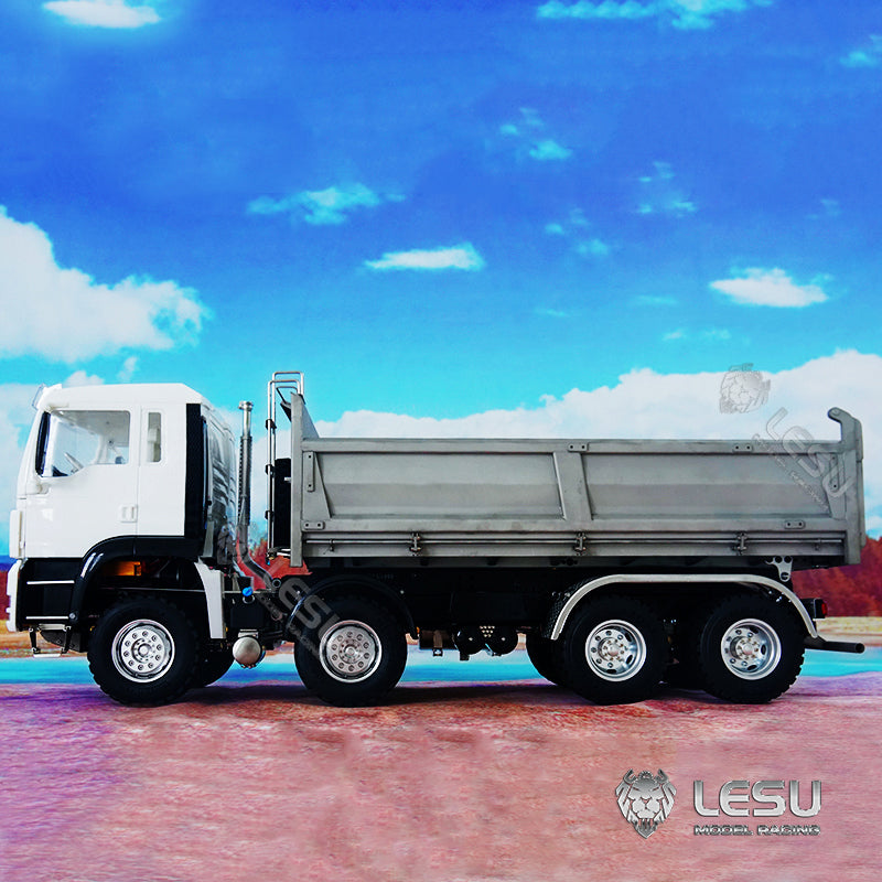 LESU 1/14 Scale TGS Metal Chassis 8*8 Dumper Truck Construction Vehicle DIY Model with Light Sound System Motor ESC Servo