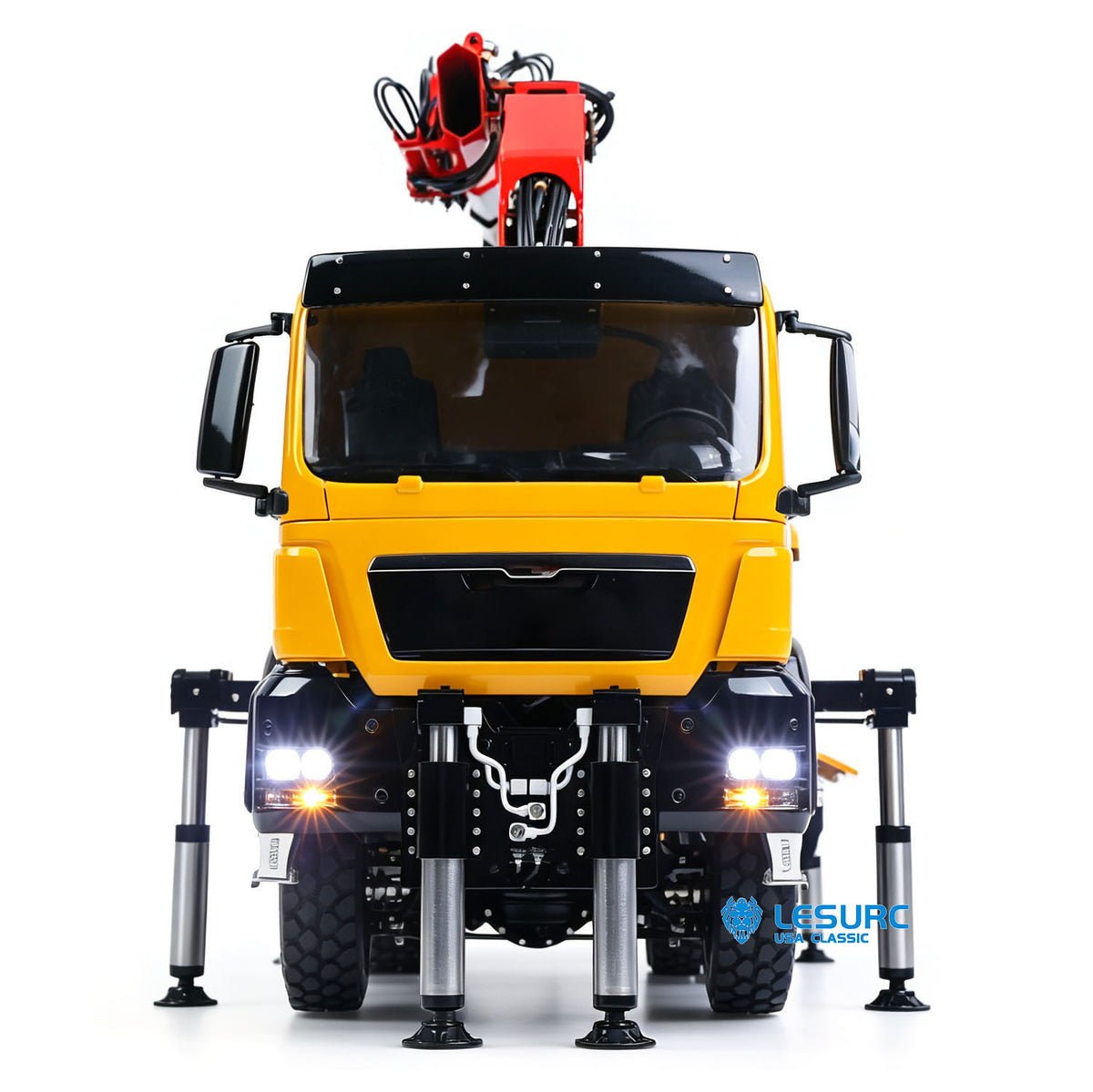 LESU 3363 1/14 Metal 6X6/8X8 RC Hydraulic Crane Truck Z0086 Z0082 3Speed Gearbox 7CH Valve 4MPA 6 Outriggers Sound Light Axle Diff Lock