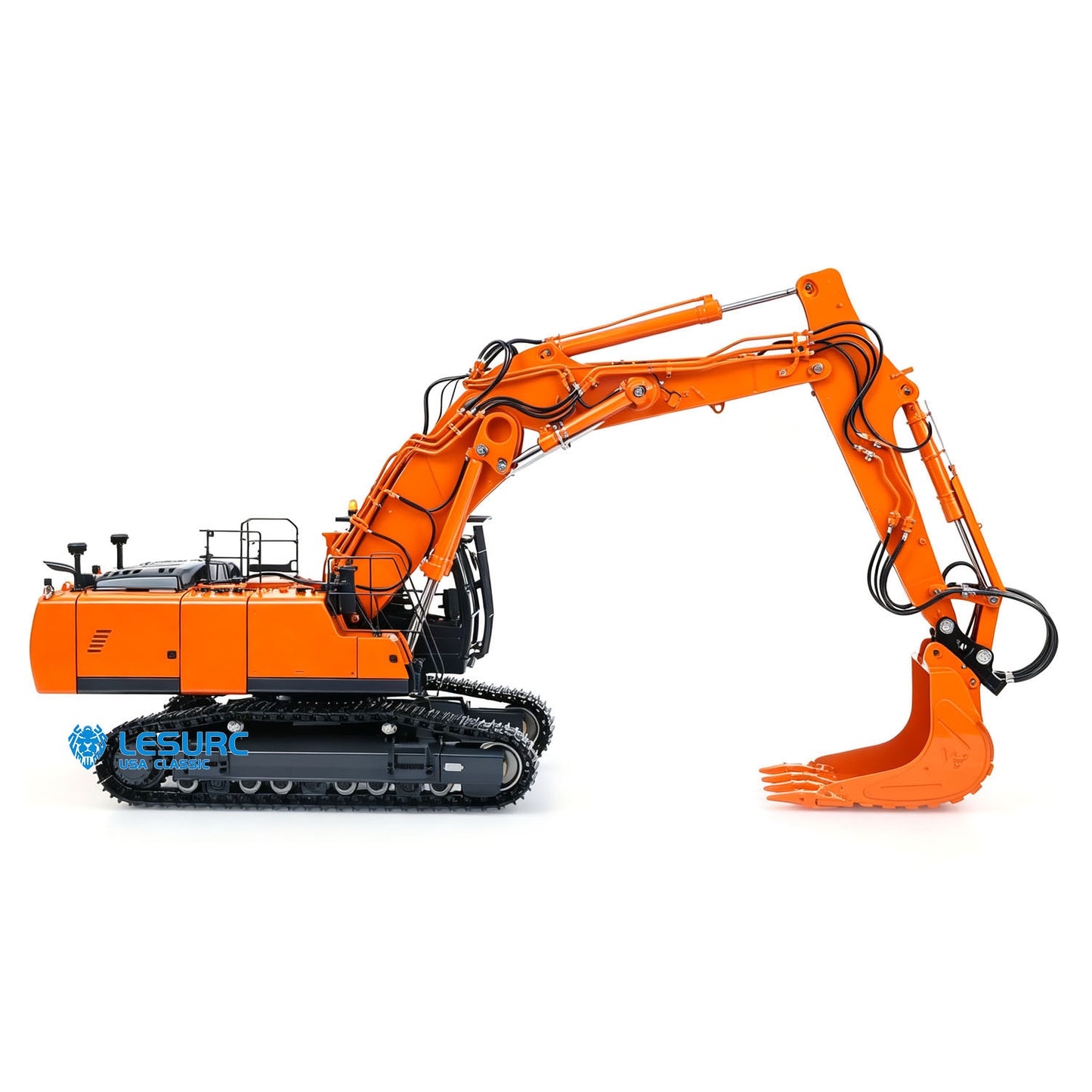 LESU LR956 1/14 Metal RC Hydraulic Excavator B0040 7CH 3Arms Digger Quick Coupler Brushless Motor Radio Light Sound Smoke RTR