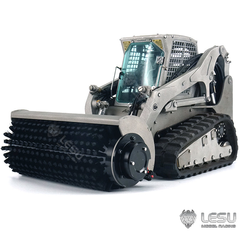 11.11 Flash Sale LESU Metal Fork Bucket Sweeper Brush Cleaner Ripper Scarifier Hay Clamp for 1/14 RC Hydraulic Skid Steer Loader DIY Model B0008 A0008