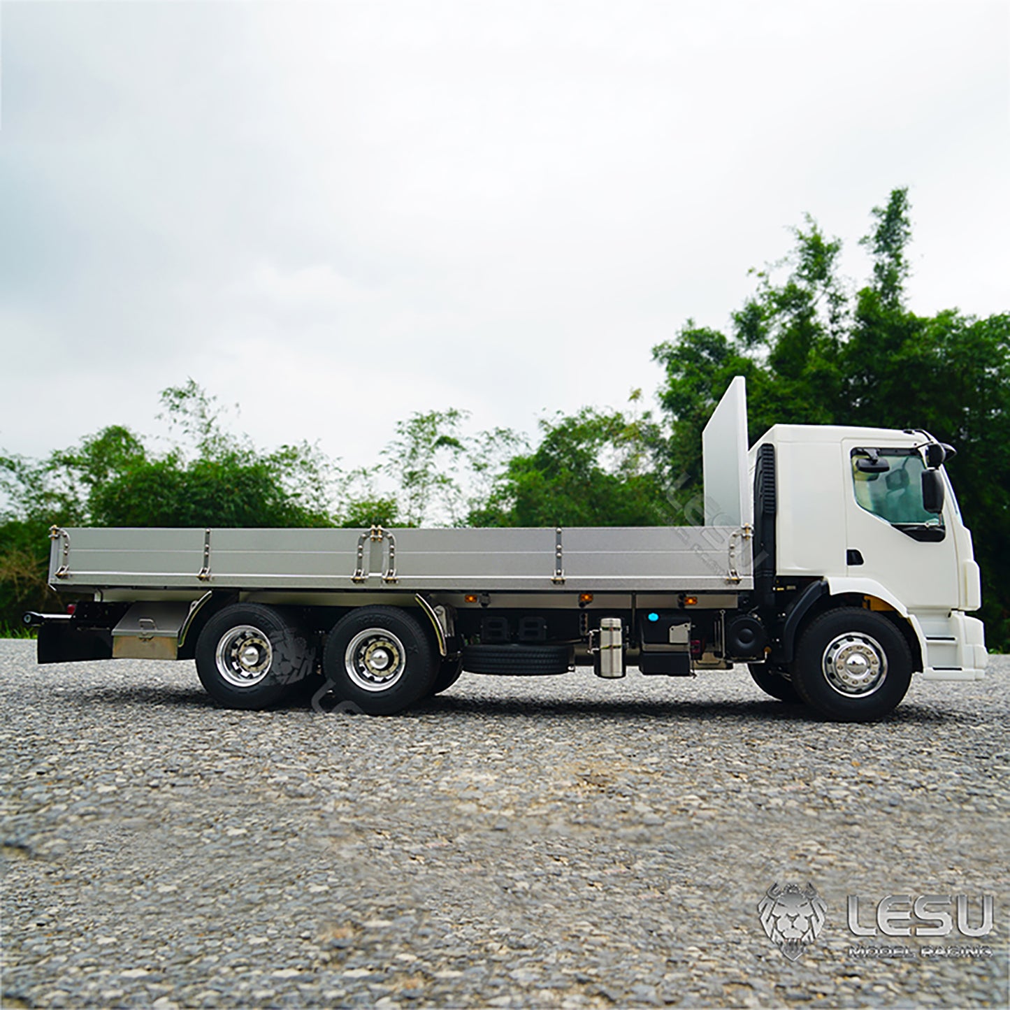 IN STOCK LESU 1/14 VM 6x4 Unpainted Remote Control Flatbed Truck Model Car for Light System Motor Servo ESC W/O Battery Radio