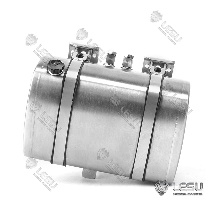 LESU Metal Hydraulic Simulated Oil Tank Accessory Suitable for 1/14 Scale Tractor Truck Dumper Tipper DIY Cars Spare Parts