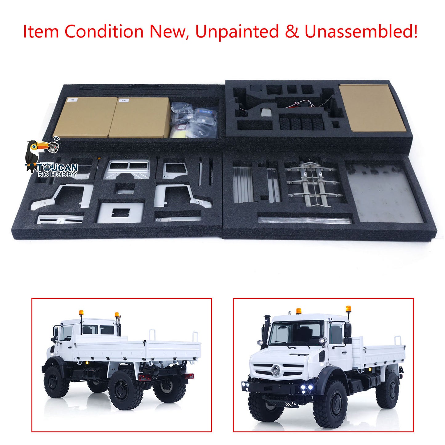 LESU Metal 1/14 Remote Control All Terrain Light Truck Off Road Vehicle U4023 MT44023 Unassembled Model With Light Sound System