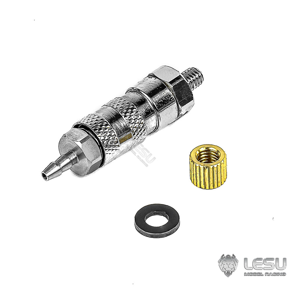 LESU Metal Quick-Release Conversion Connectors for 1/14 RC Hydraulic Truck Construction Vehicles 2x1MM Oil Tube