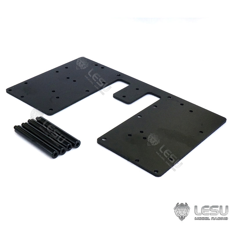 LESU 1/14 Metal Battery Compartment CNC Second Plate Set Suitable for RC Tractor Truck R620 Radio Control Dumper DIY Parts