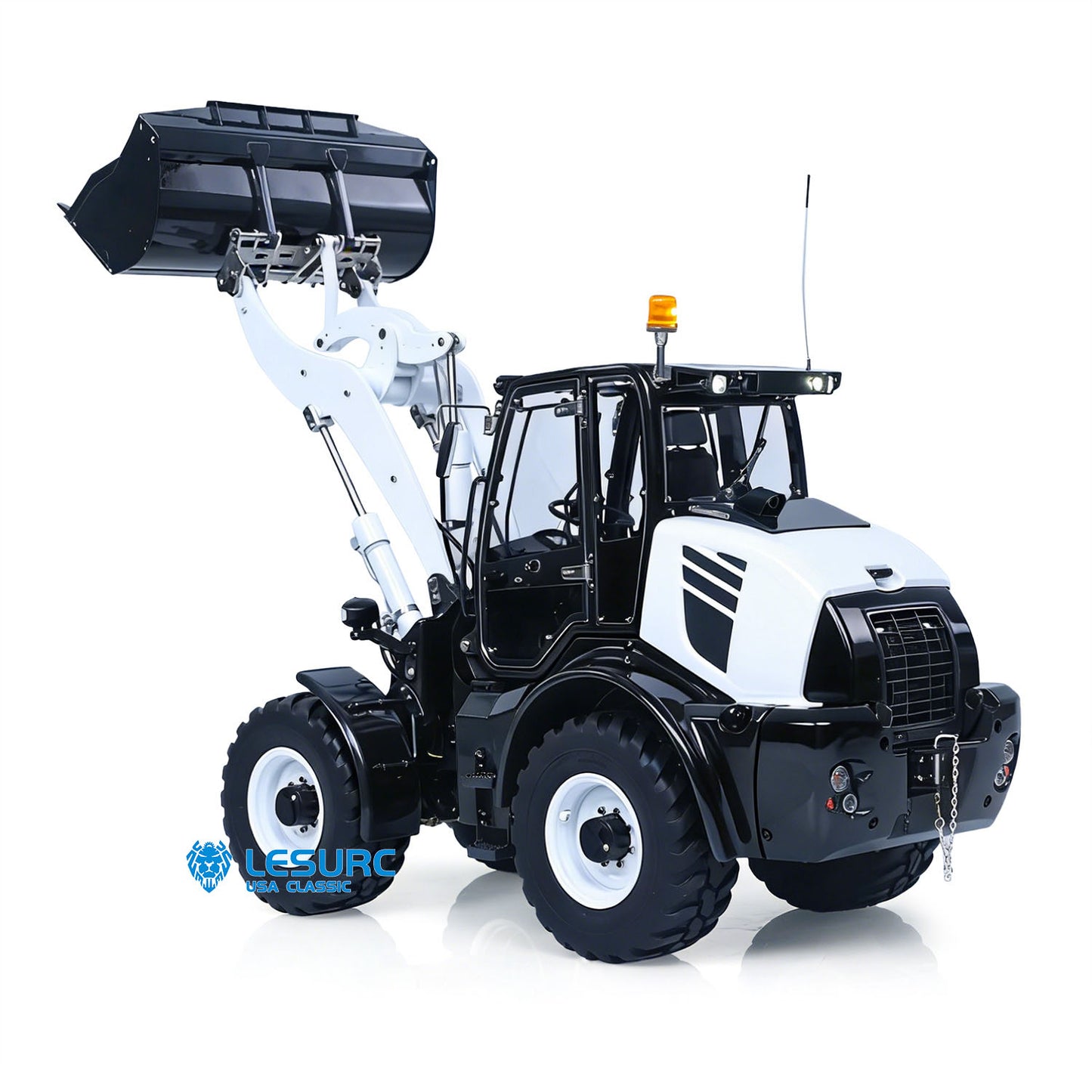 LESU Aoue-WA100M-8 1/14 Metal 4X4 RC Hydraulic Loader A0021 RTR with FlySky ST8 Radio Controller Brushless Motor 3+1CH Valve Light Sound