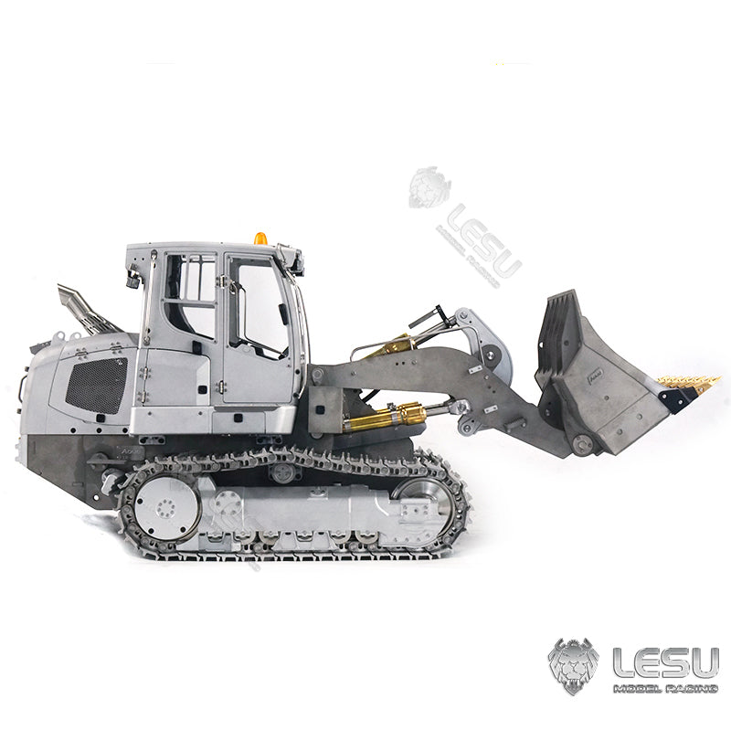 In Stock LESU 1/14 Metal Hydraulic Tracked 2CH Valve RC Unpainting/Painted Loader W/ Servo ESC Decals Light Sound System Motor Bucket