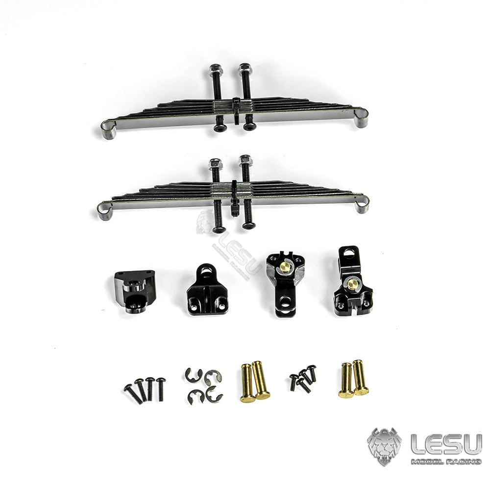 1:14 LESU Straight Plate Front Suspension Set Suitable for RC Power Unpower Front Axle Radio Control Truck Tractor Model