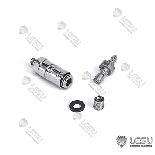 LESU 1/14 Metal Tubing Connector C for RC TAMIYA Dumper Truck 3x2MM Oil Pipes Spare Parts