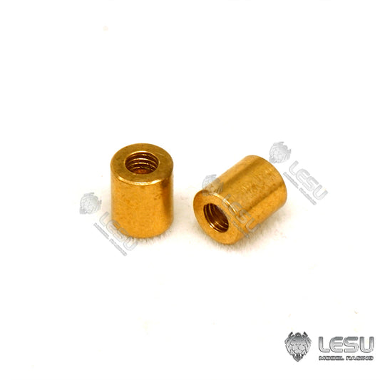 LESU Brass Nozzle Nut for 3*2MM 4*3MM Pipe Scale RC Hydraulic Excavator Loader Truck Model Replacements Accessories Spare Parts