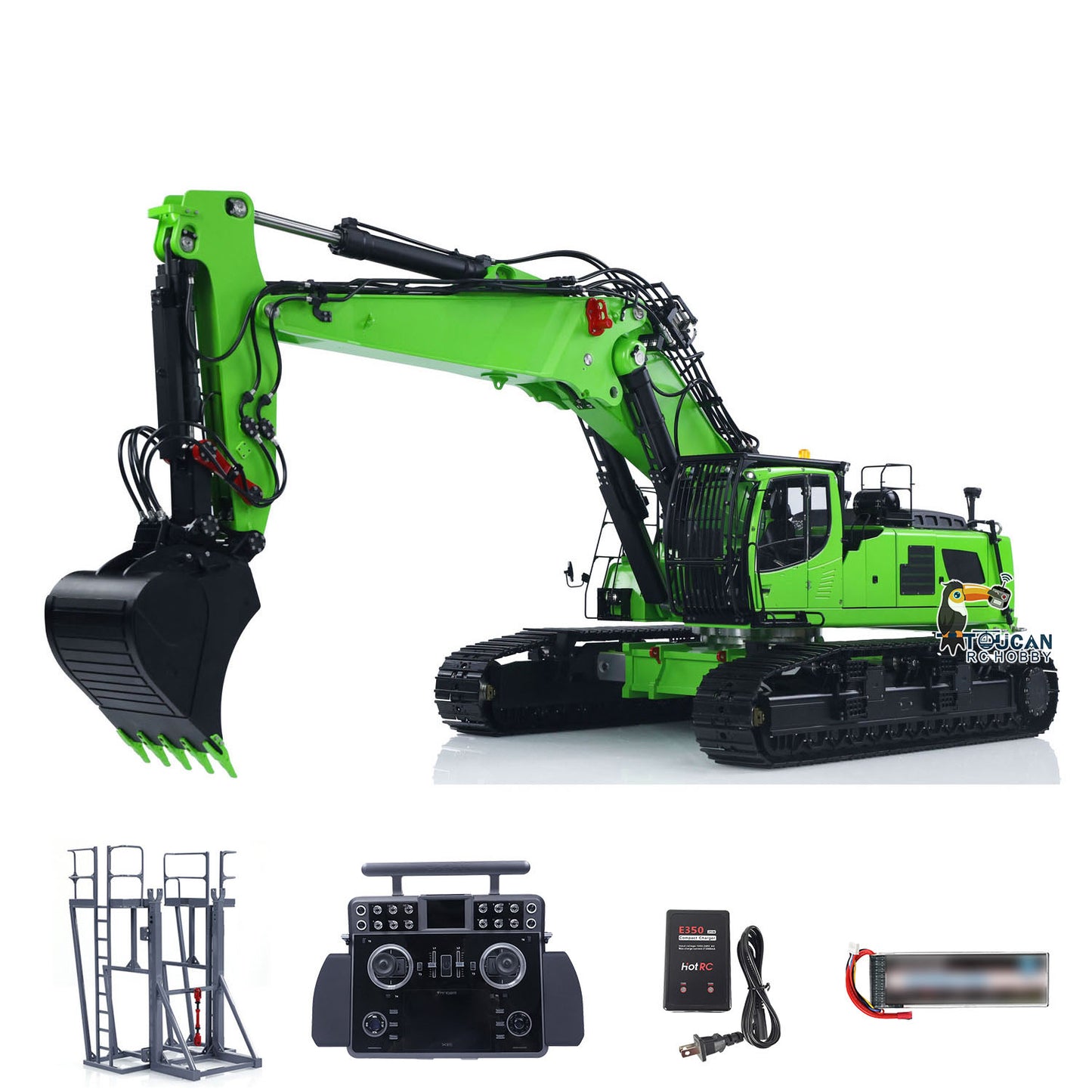 LESU LR960 RC Demolition Digger 1/14 RC Full Hydraulic Excavator Battery Construction Vehicle