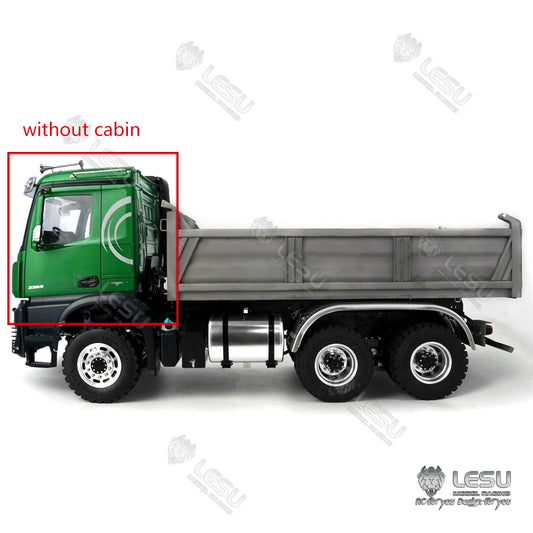 LESU 1/14 Remote Control 3363 3348 6*6 Dumper Truck Construction Vehicle Hydraulic System Motor Sound Light System Servo ESC
