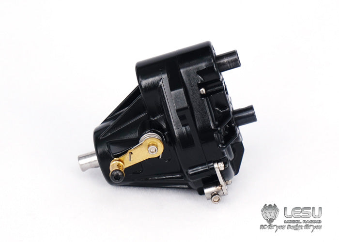 LESU Metal Transfer Case for Remote Controlled 1/14 Scale Tractor Dumper Truck DIY Model Car Spare Parts Accessories