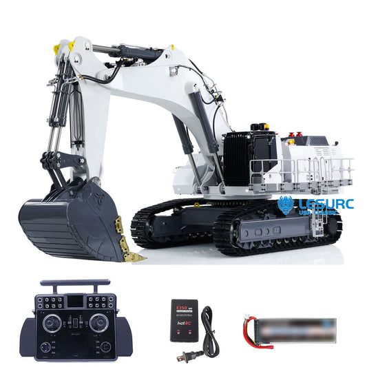 LESU AOUE 9150 Backhoe Excavator 1:14 RC Hydraulic Excavator FrSky XE Lite Remote Control Diggers Double Oil Pump