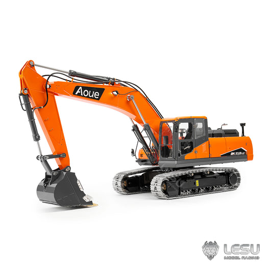 IN STOCK LESU 1/14 RC 90% Metal Hydraulic Digger Aoue DX350LC Remote Control Excavator Finished Model 3CH Valve Relief Valve 4MPA Pump