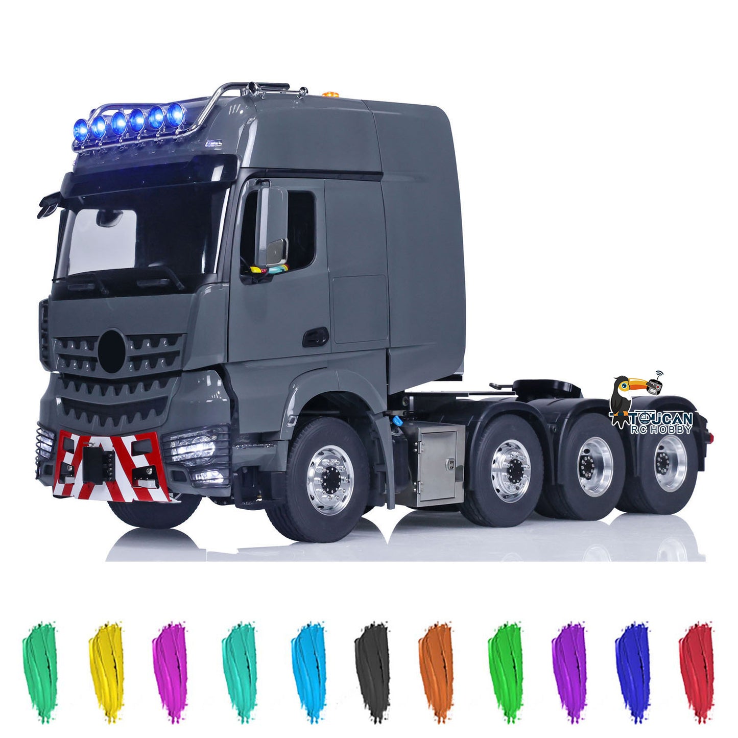 LESU 1:14 RC Tractor Truck Remote Controlled Car Painted Assembled Metal Chassis Hobby Model 1851 3363 Optional Versions
